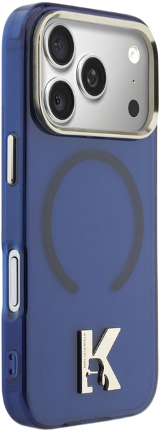 Etui Karl Lagerfeld IML K Head Logo MagSafe do Apple iPhone 17 Pro Max Blue (3666339599027) - obraz 4