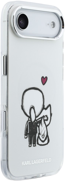 Etui Karl Lagerfeld Karl & Choupette Back MagSafe do Apple iPhone 17 Air Transparent (3666339607968) - obraz 4
