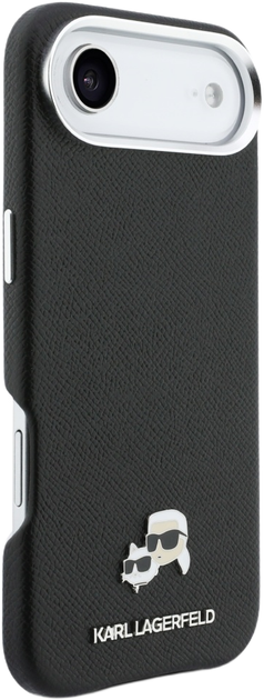 Панель Karl Lagerfeld Karl & Choupette Head Pins Saffiano MagSafe для Apple iPhone 17 Air Black (3666339599485) - зображення 4