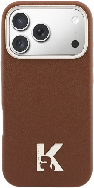 Панель Karl Lagerfeld Karl & Choupette Back MagSafe для Apple iPhone 17 Pro Max Brown (3666339596781) - зображення 3