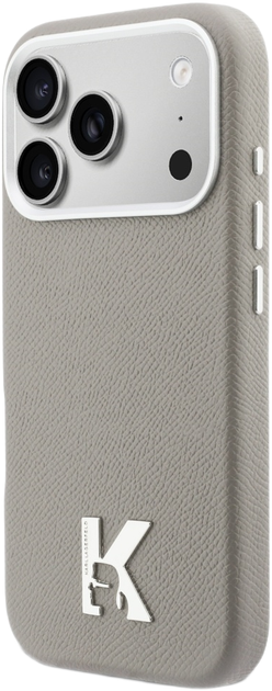 Etui Karl Lagerfeld Karl & Choupette Back MagSafe do Apple iPhone 17 Pro Grey (3666339597092) - obraz 2