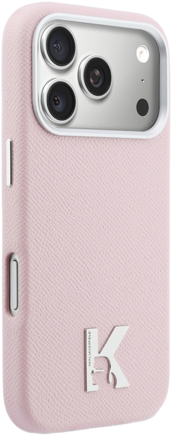 Etui Karl Lagerfeld Karl & Choupette Back MagSafe do Apple iPhone 17 Pro Pink (3666339596934) - obraz 4