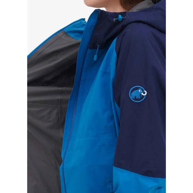 Жіноча мембранна куртка Outdoor Research gore-tex синій з чорним S - зображення 4