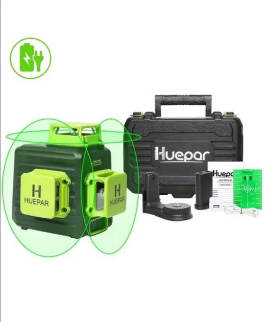 Лазерный уровень нивелир Huepar B03CG Ultimate 2025 3D 360 Osram HDSYR_6799 - изображение 2