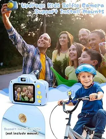 Детская камера, Мальчики, Девочки, Дети, Игрушка, Камера, Фотосъемка, Видеозапись, Зарядка через USB-C, Передача - изображение 4