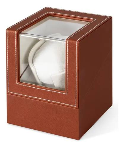 Ротомат, Виндер, Шкатулка для автоподзавода часов (Watch Winder), 1 слот, тихий мотор, экокожа - изображение 2