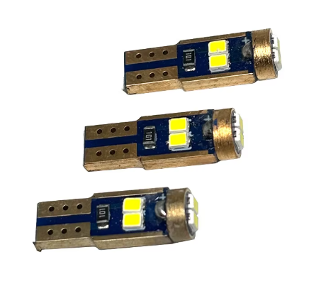 Светодиодная лампа T5 LED W3W 3 SMD 3030 для приборной панели Белая - изображение 2