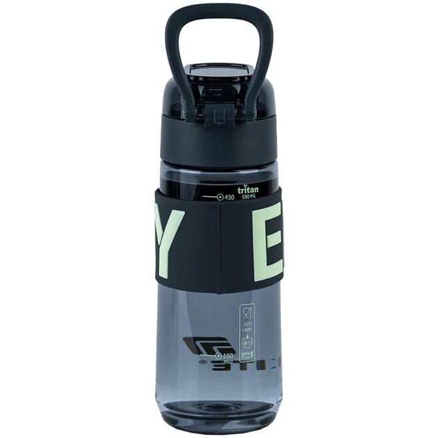 Бутылочка для воды Kite 550 мл, серая (K25-1232-1) - изображение 3