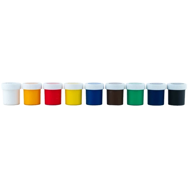Гуаш Kite Classic K-072, 9 кольорів - Фото 2 Гуаш Kite Classic K-072, 9 кольорів - изображение 2