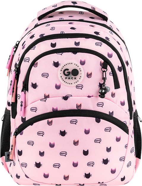 Рюкзак GoPack с ортопедической спинкой Education Meow Cats 40x30x15 см Розовый (GO26-175M-1) - Фото 4 Рюкзак GoPack с ортопедической спинкой Education Meow Cats 40x30x15 см Розовый (GO26-175M-1) - изображение 4
