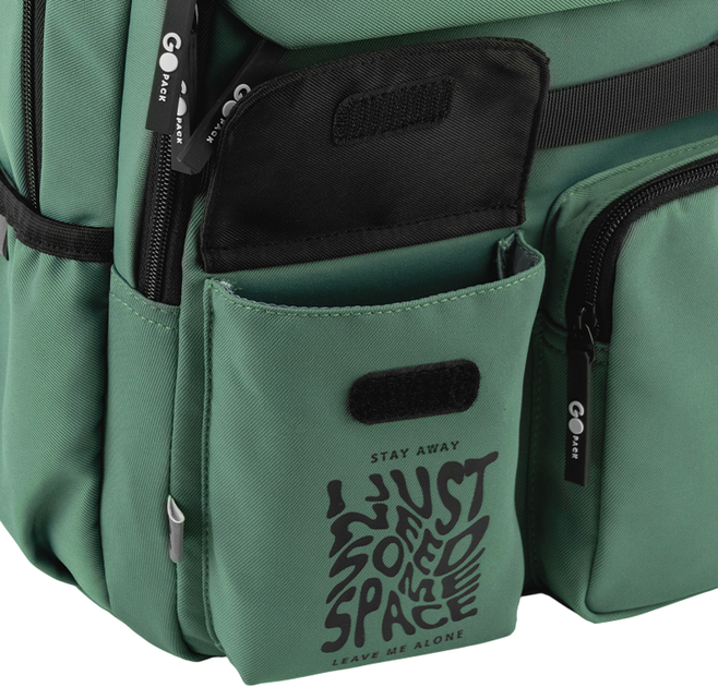 Рюкзак GoPack Education Стильний 39.5x28x15 см Зелений (GO26-183M-4) - Фото 10 Рюкзак GoPack Education Стильний 39.5x28x15 см Зелений (GO26-183M-4) - зображення 10