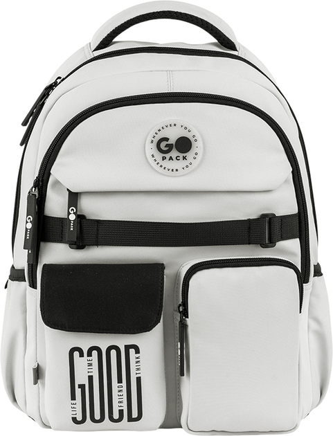 Рюкзак GoPack Education Стильний 39.5x28x15 см Сірий (GO26-183M-2) - Фото 4 Рюкзак GoPack Education Стильний 39.5x28x15 см Сірий (GO26-183M-2) - зображення 4