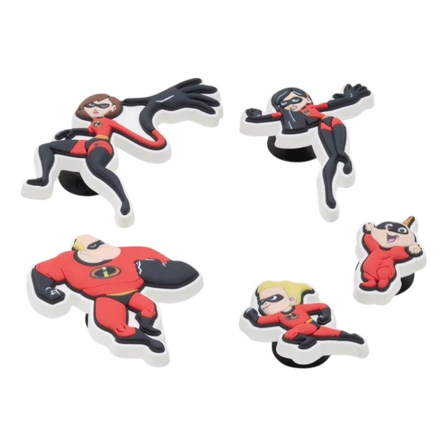 Przypinki do butów Crocs Pixar Incredibles 5 Pck 10017266 5 szt Wielokolorowe - obraz 2