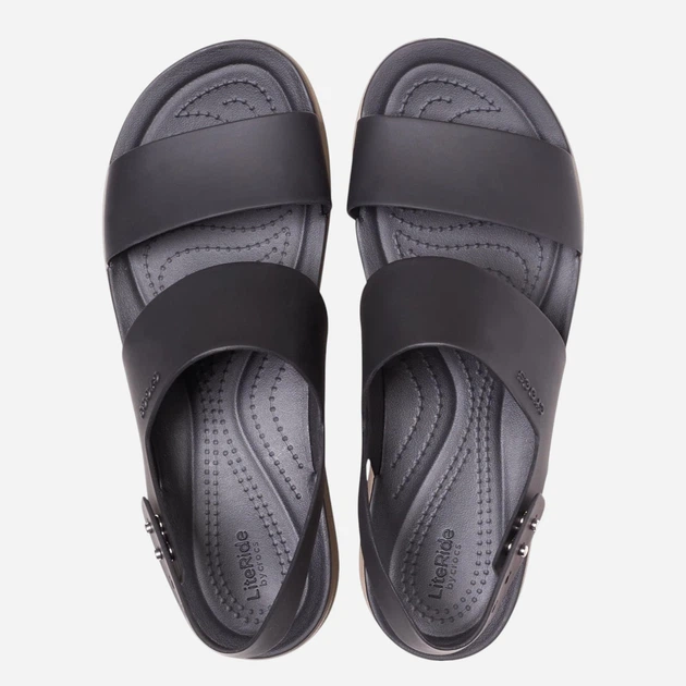Sandały damskie na platformie Crocs Brooklyn Low Wedge W 206453-07H 41 Czarne - obraz 5