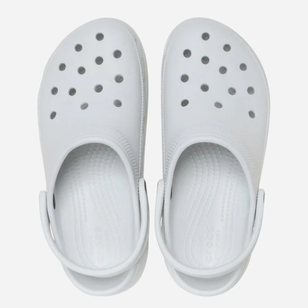 Жіночі крокси Crocs Classic Platform Clog W 206750-1NK 36.5 Екрю (198445340871) - зображення 4