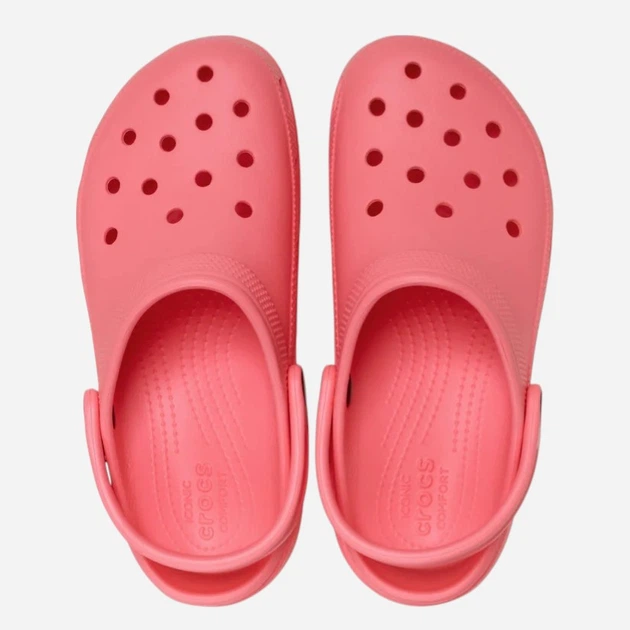 Chodaki damskie na platformie Crocs Classic Platform Clog W 206750-6UI 38.5 Jasnokoralowe - obraz 4