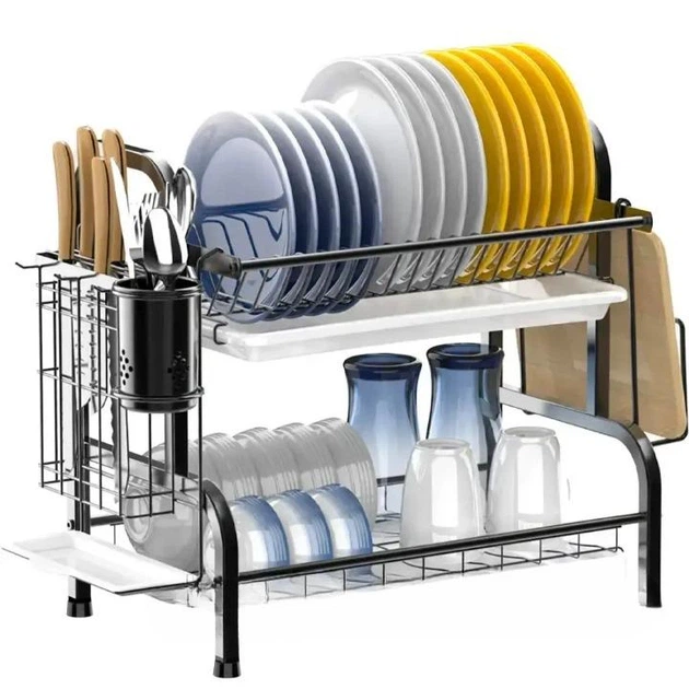 Сушилка для посуды Kitchen rack double - Фото 1 Сушилка для посуды Kitchen rack double - зображення 1
