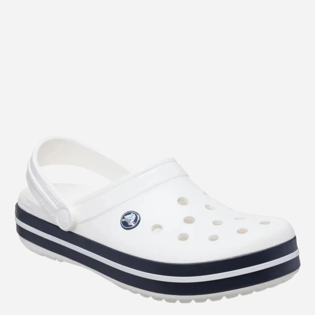 Дитячі крокси-сабо для хлопчика Crocs Crocband Kids Clog 207006-126 28-29 Білі (198445270314) - зображення 2