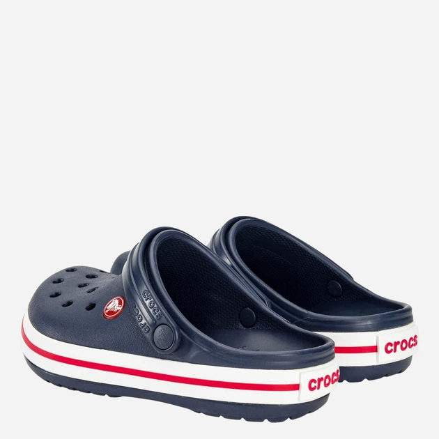 Chodaki chłopięce Crocs Crocband Kids Clog 207006-485 33-34 (J2/J4) Ciemnogranatowe (0191448739437) - obraz 4