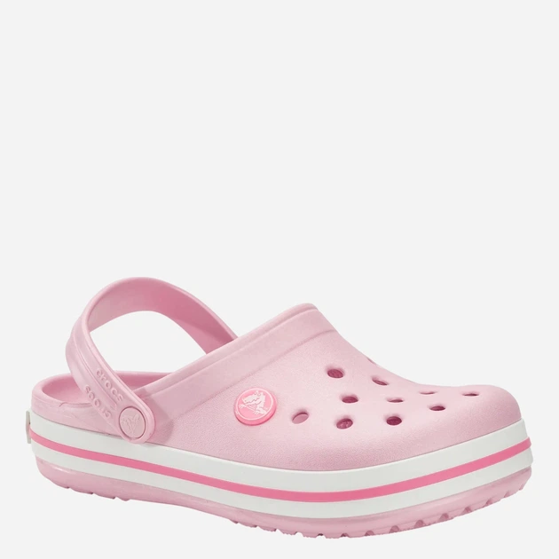 Chodaki dziecięce dla dziewczynki Crocs Crocband Kids Clog 207006-6GD 32-33 (J13) Jasnoróżowe (191448740143) - obraz 2