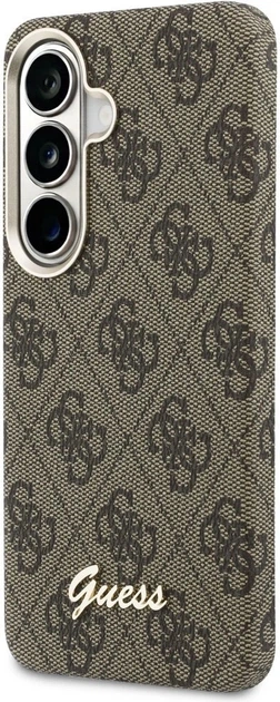 Чохол Guess 4G Script MagSafe для Samsung Galaxy S26 Brown (GUHMS26S5P4FWMSW) - зображення 2