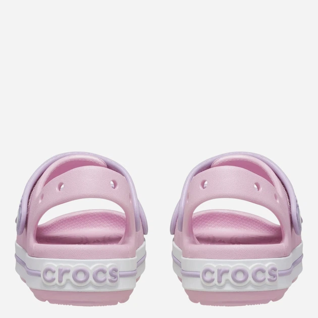 Sandały dziecięce dla dziewczynki ortopedyczne Crocs Crocband Cruiser Sandal T Kids 209424-84I 24-25 (C8) Różowe (0196265604753) - obraz 5