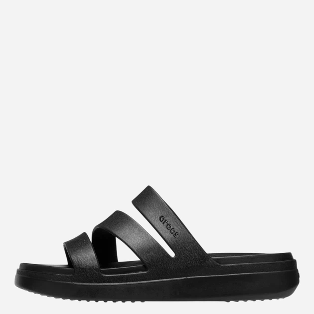 Klapki basenowe damskie Crocs Getaway Strappy Sandal W 209587-001 39-40 Czarne - obraz 3