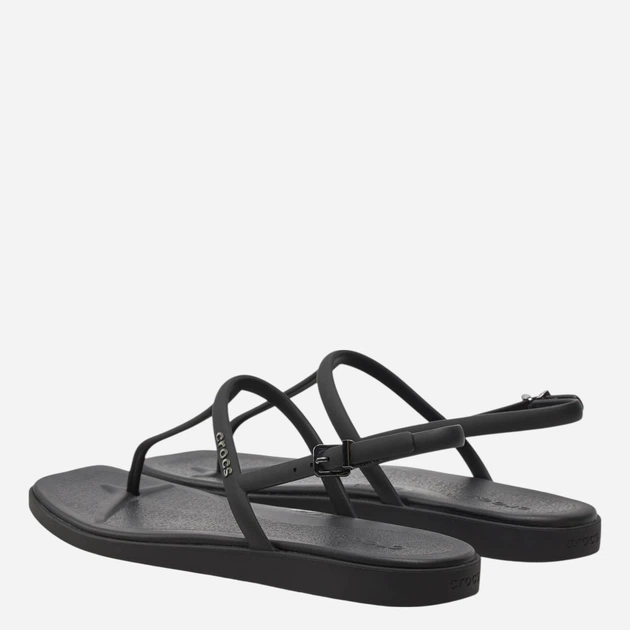 Sandały damskie japonki Crocs Miami Thong Flip 209793-001 38-39 Czarne - obraz 3