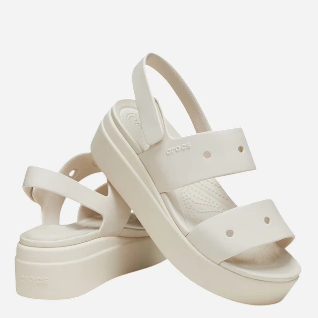Sandały damskie na platformie Crocs Brooklyn 4U Sandal W 210676-160 41-42 Kremowe - obraz 3