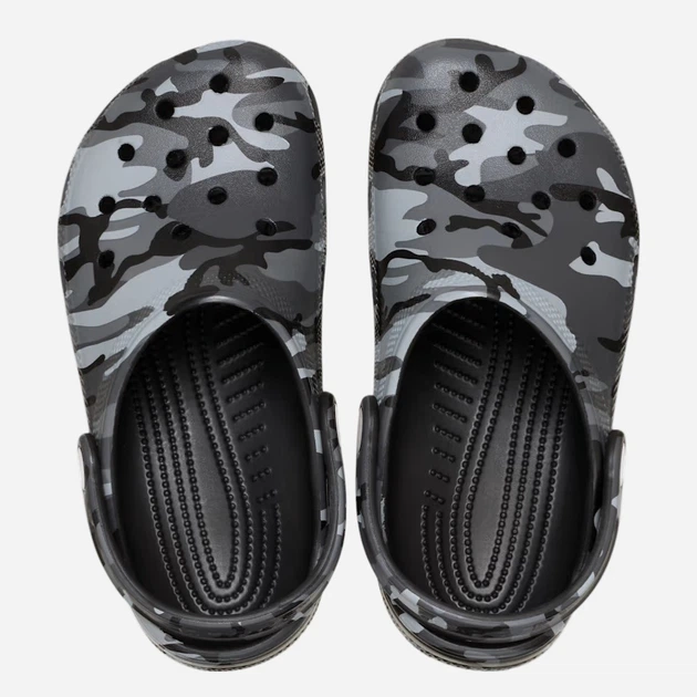 Chodaki młodzieżowe dziewczęce Crocs Classic Camouflage Clog K 211879-0DD 38-39 Szare - obraz 4