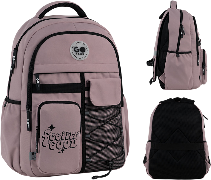 Рюкзак GoPack підлітковий Education Teens 46x32x19 см Рожевий (GO26-184L-1) - зображення 2