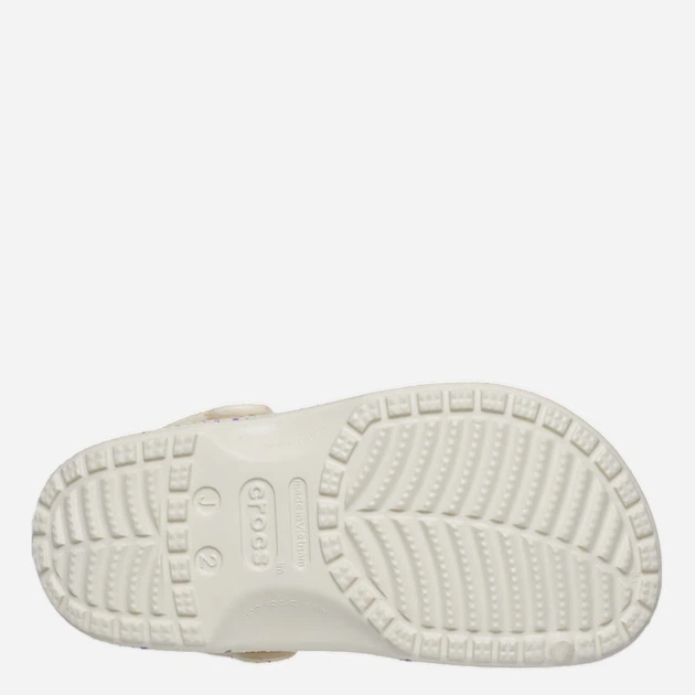 Chodaki młodzieżowe dziewczęce Crocs Classic Glow Paint Splatter Clog K 212495-2MT 34-35 Kremowe - obraz 6