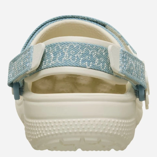 Chodaki młodzieżowe dziewczęce Crocs Classic Dnm Flwr Adj Backstrap Clog K 212511-2MD 38-39 Kremowe - obraz 5