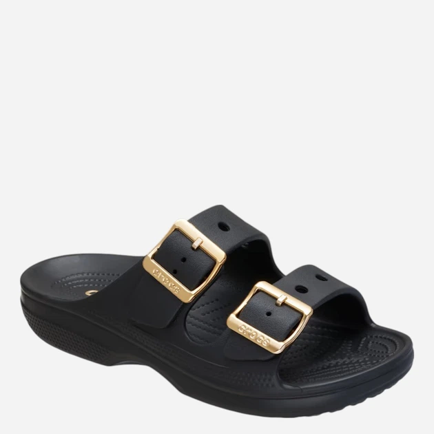 Klapki basenowe damskie Crocs Saturday Metallic Buckle Sandal W 213316-001 39-40 Czarne - obraz 2