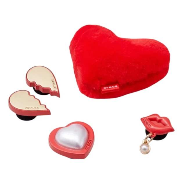 Przypinki do butów Crocs Red Valentines 5 Pack 10014657 5 szt Wielokolorowe - obraz 2