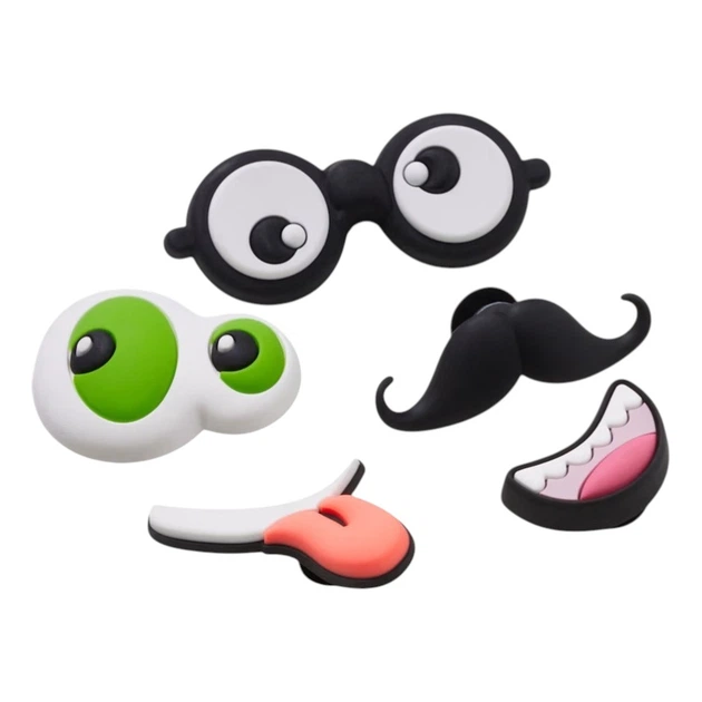 Джибітси Crocs Make Your Own Faces 5 Pack 10015578 5 шт Різнокольорові (198445195419) - зображення 2