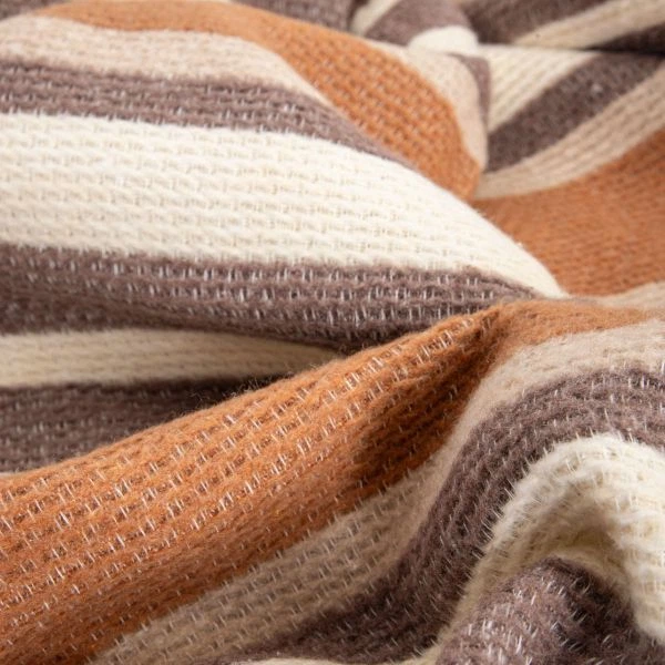 Плед Homla Alabas у смужку бежевий 150 x 200 см (5906496771576) - зображення 2