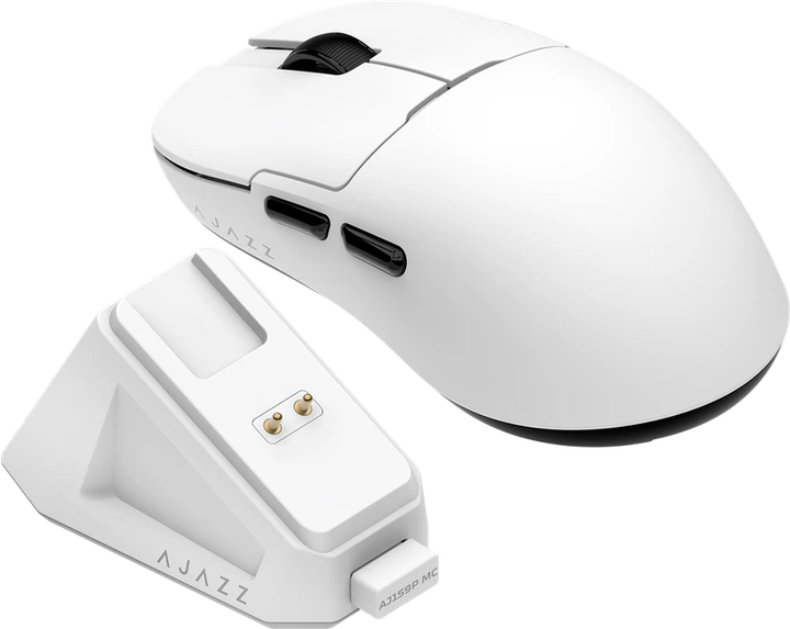 Ігрова бездротова миша Ajazz AJ159P MC -3 Mod-White-3311 Charging Dock - Фото 4 Ігрова бездротова миша Ajazz AJ159P MC -3 Mod-White-3311 Charging Dock - изображение 4