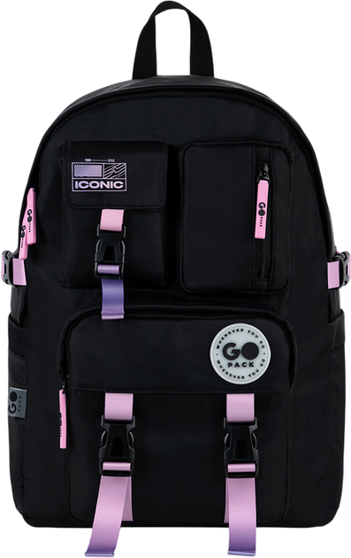 Рюкзак GoPack Education Teens 43x30.5x14 см Чорний (GO26-2500L-2) - Фото 4 Рюкзак GoPack Education Teens 43x30.5x14 см Чорний (GO26-2500L-2) - зображення 4