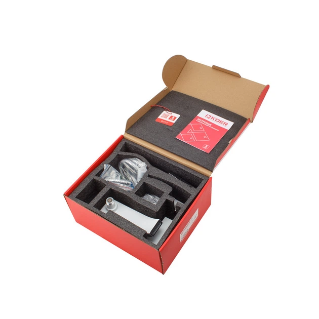 Смеситель для ванны Koer KB-41007-04 с коротким изливом (Цвет хром+белый) (KR5157) - изображение 10