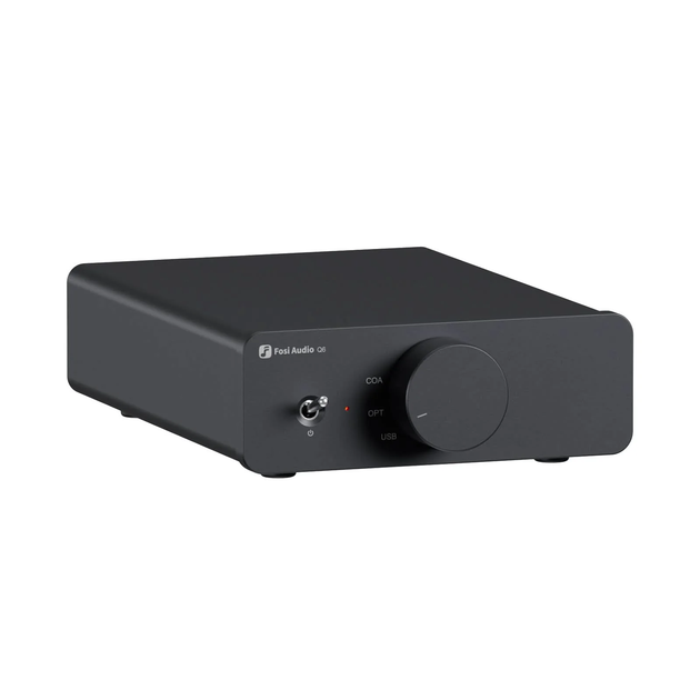 Конвертер звуку Type-C/Coaxial/Optical на RCA/Sub Fosi Audio Q6 black - Фото 1 Конвертер звуку Type-C/Coaxial/Optical на RCA/Sub Fosi Audio Q6 black - зображення 1