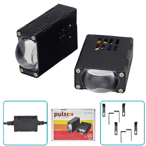 Фары рабочего света Pulso SPOT/STROBE/POSITION LIGHT (40х20х70) /10-60V/2х30W/3000K/4300K/6000K (WLP-ZW50) - изображение 2