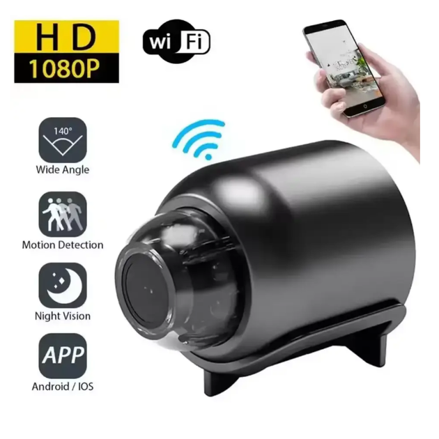 Беспроводная мини камера X5 Mini Z-IOT CAM, Black/ Wi-Fi IP камера видеонаблюдения - Фото 3 Беспроводная мини камера X5 Mini Z-IOT CAM, Black/ Wi-Fi IP камера видеонаблюдения - изображение 3