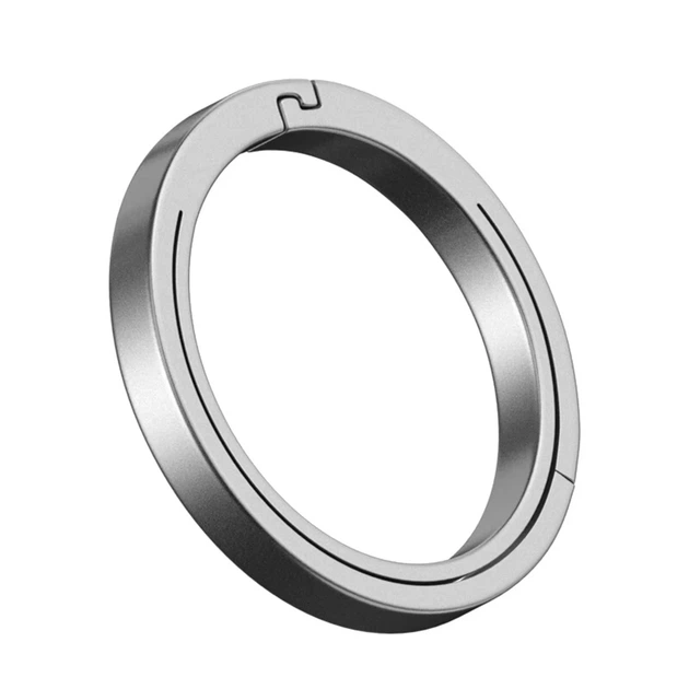 Титановое кольцо плоское для ключей Titanium Rings 32 мм / 1 штука FRD32 Серебристое - изображение 2