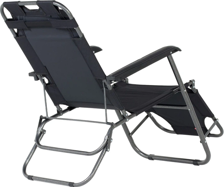 Leżak Meven Foldi Czarny  - obraz 2