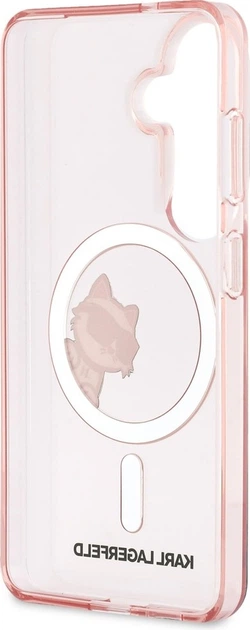 Чохол Karl Lagerfeld IML Peekaboo Choupette MagSafe для Samsung Galaxy S26 Pink (KLHMS26S6HCPSCP) - зображення 7