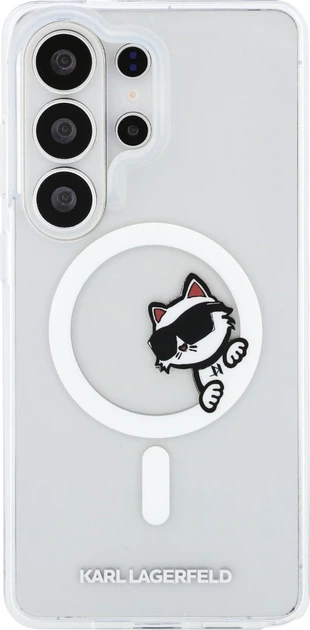Чохол Karl Lagerfeld IML Peekaboo Choupette MagSafe для Samsung Galaxy S26 Ultra Transparent (KLHMS26L6HCPSCT) - зображення 3