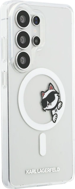 Чохол Karl Lagerfeld IML Peekaboo Choupette MagSafe для Samsung Galaxy S26 Ultra Transparent (KLHMS26L6HCPSCT) - зображення 4