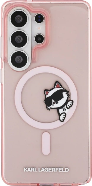Чохол Karl Lagerfeld IML Peekaboo Choupette MagSafe для Samsung Galaxy S26 Ultra Pink (KLHMS26L6HCPSCP) - зображення 3