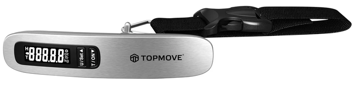 Миниатюрные весы для багажа пластиковые серые Topmove Traveler (407717) - изображение 2